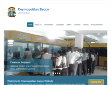 Tablet Screenshot of cosmopolitansacco.com